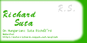 richard suta business card